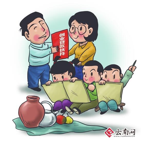 积极推进贷免扶补,创业担保贷款,云岭大学生创业引领计划等扶持项目图片